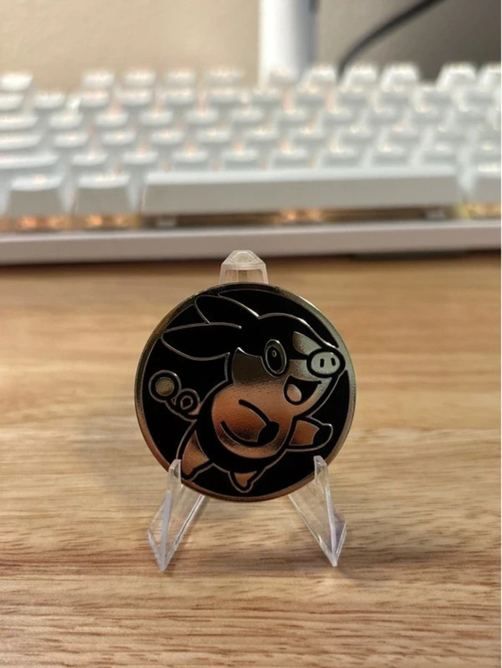 Pokemon Tepig Coin from Pitch Black Booster